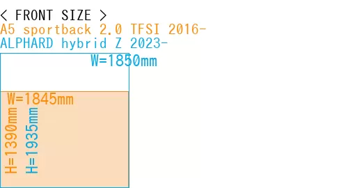 #A5 sportback 2.0 TFSI 2016- + ALPHARD hybrid Z 2023-